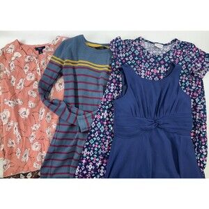 Girls Dress Lot Size 12 Gap Kids Floral Long Sleeves Iefiel LuLaRoe Blue Sweater